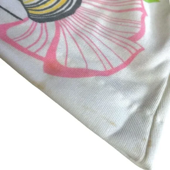 Mod 1960s Handmade One of a Kind Floral Sleeveless Shift Blouse - Picture 10 of 11